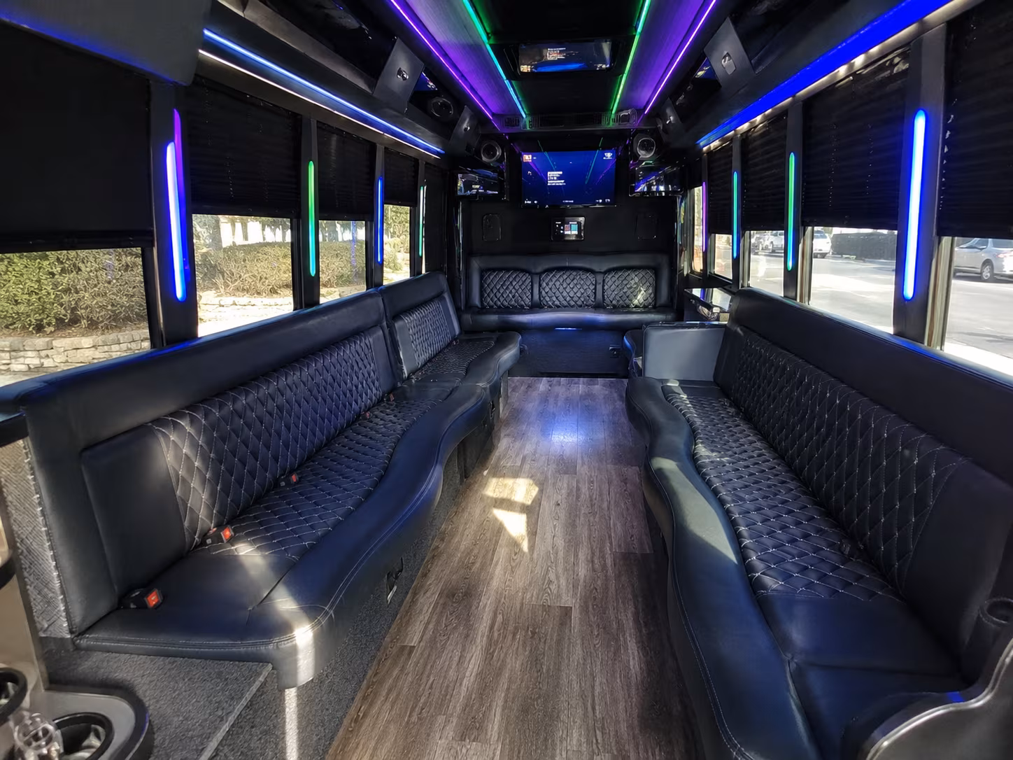 rapid city 15 passenger party bus interior