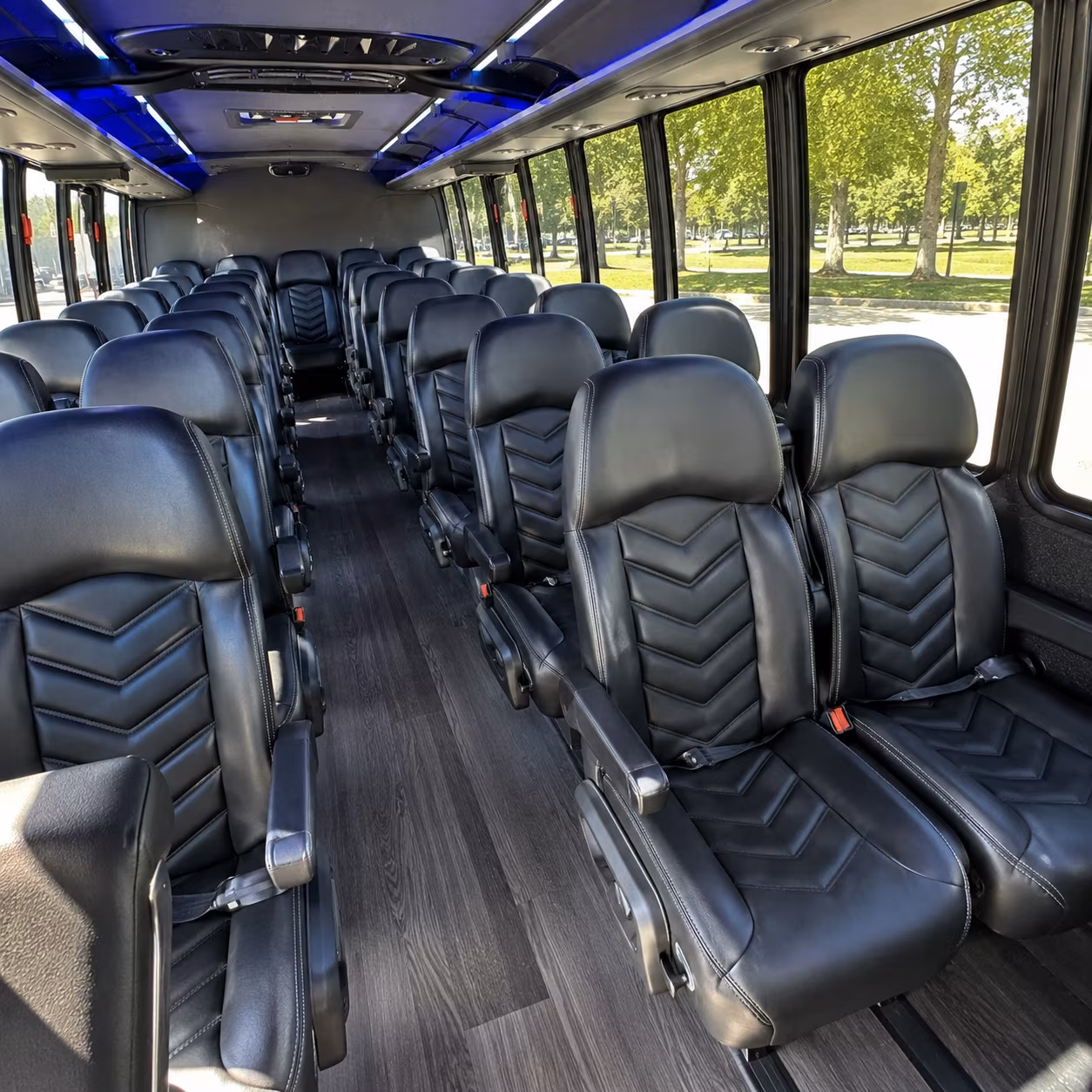rapid city 25 passenger minibus interior