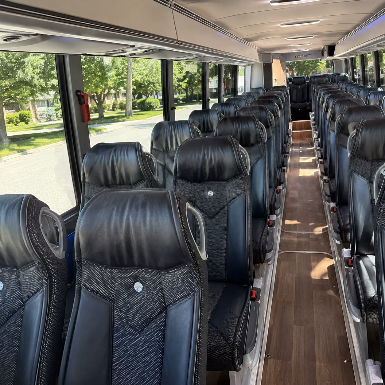 rapid city 40 passenger charter bus inside
