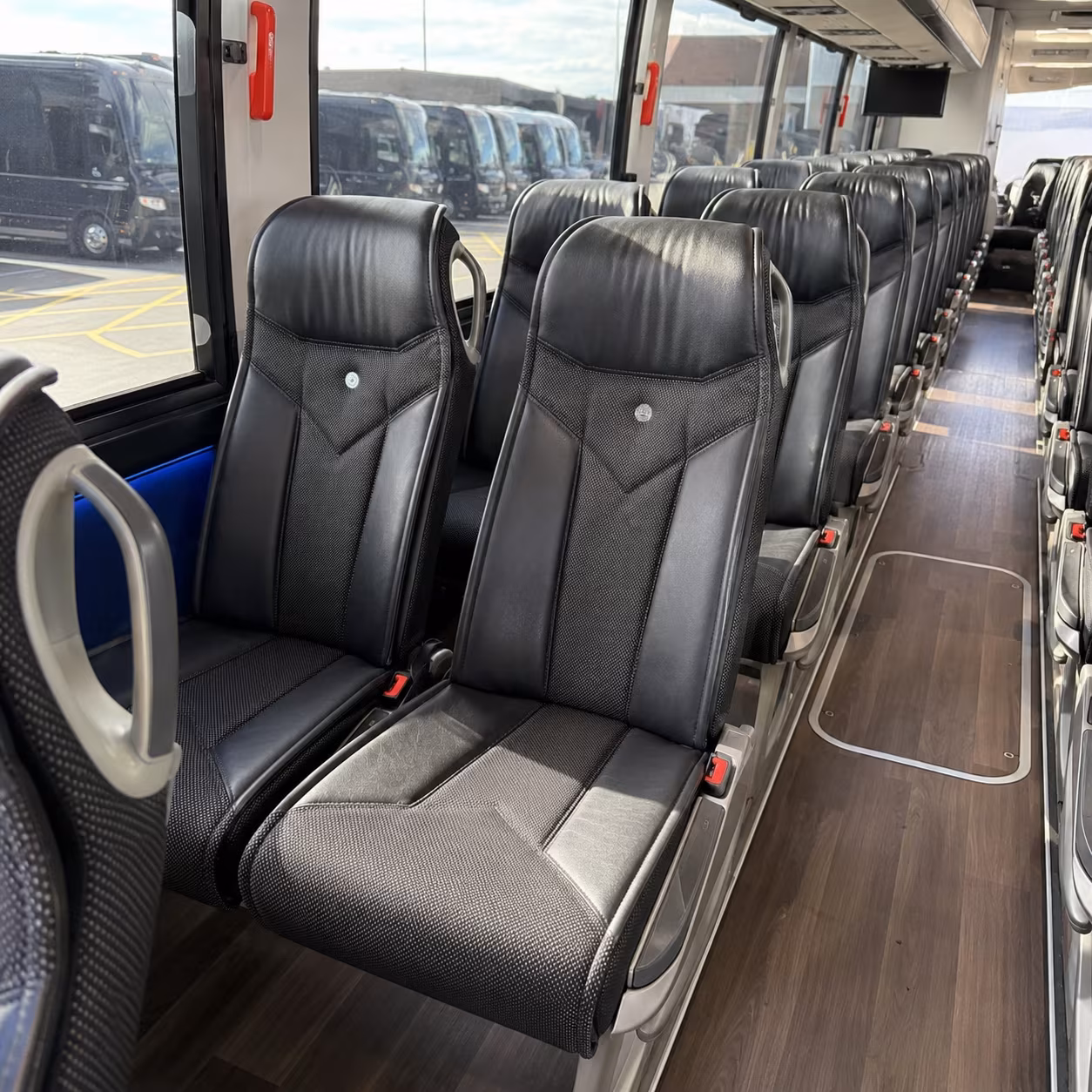 rapid city 40 passenger charter bus interior