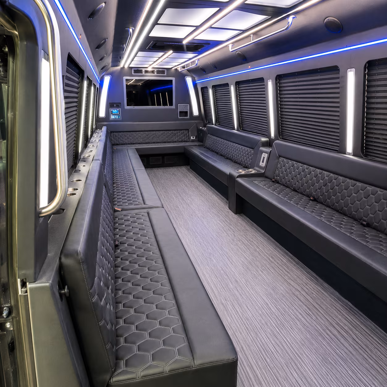 rapid city 40 passenger party bus interior