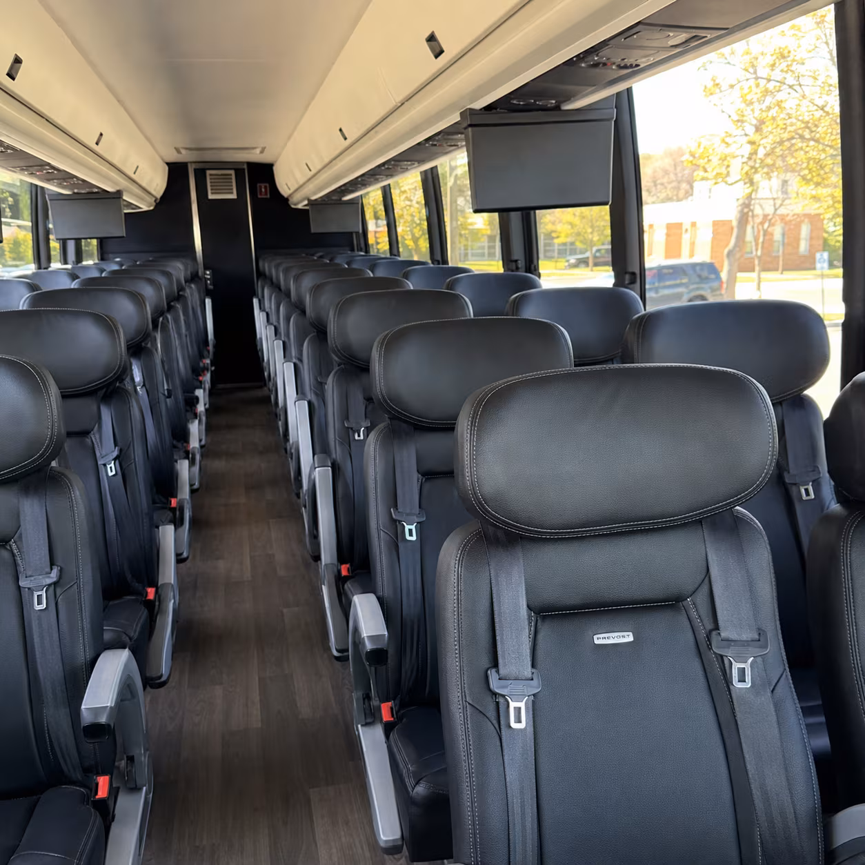 rapid city 45 passenger charter bus inside