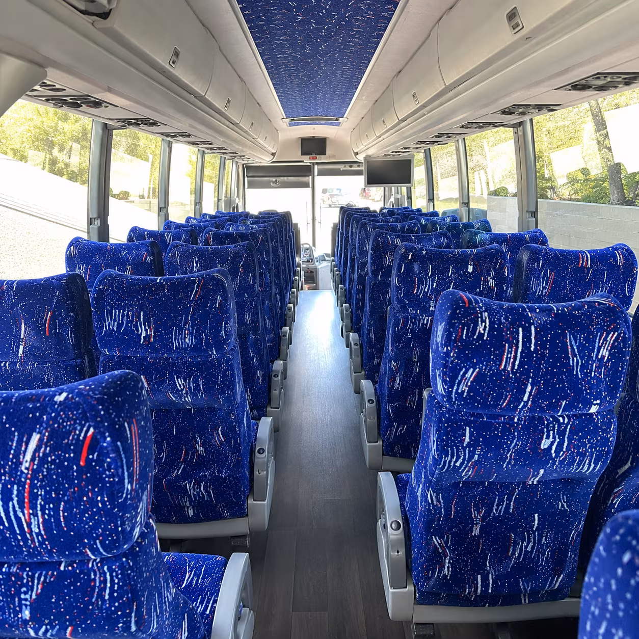 rapid city 50 passenger charter bus interior
