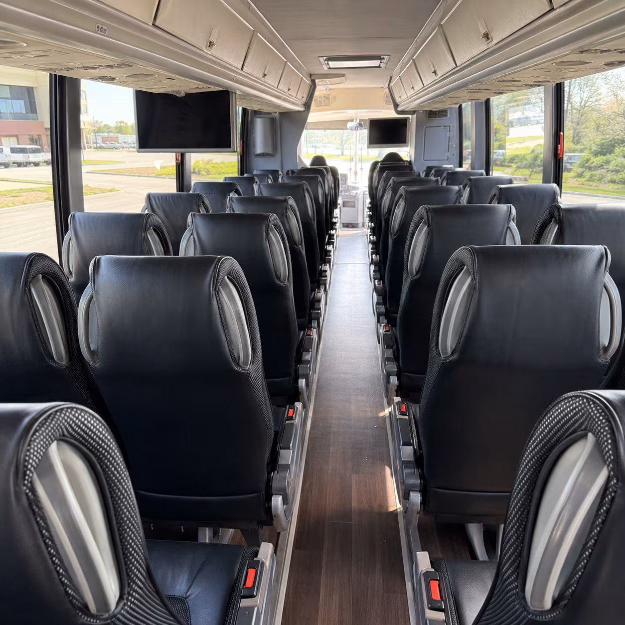 rapid city 56 passenger charter bus inside