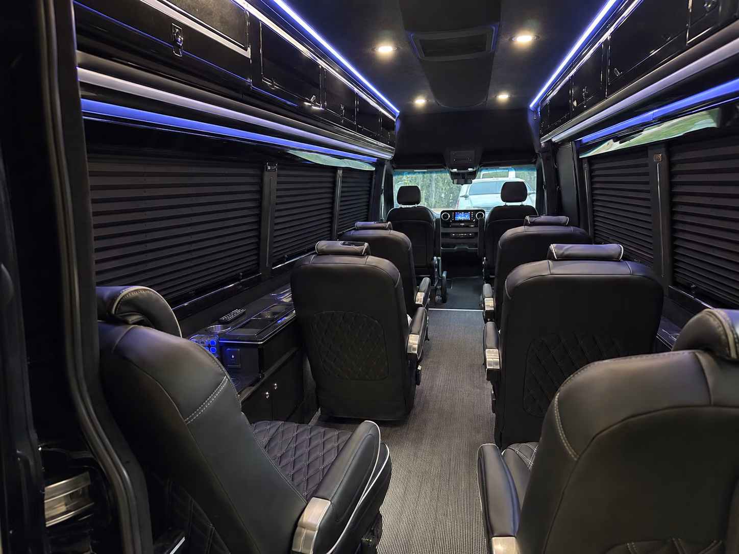 rapid city sprinter van with driver inside